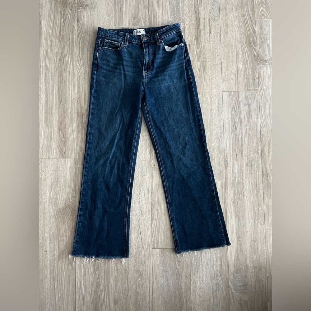 Paige Women's Leenah Ankle Raw Hem Jean Gracie Lou Size 27 - Picture 2 of 10